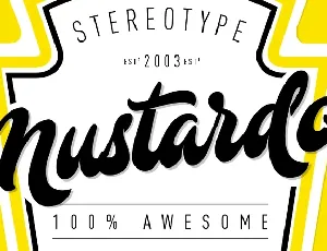 Mustardo Free font