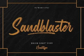 Sandblaster font