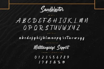 Sandblaster font