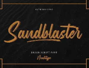 Sandblaster font