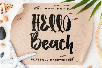 Hello Beach - personal use font