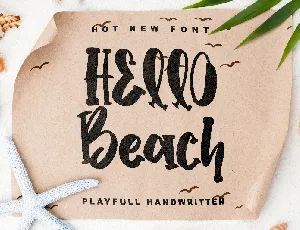 Hello Beach - personal use font