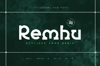 RemhuÂ Personal Use font