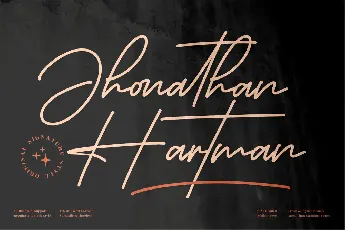 Jhonathan Hartman font