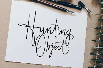 Hunting Object font