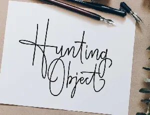 Hunting Object font