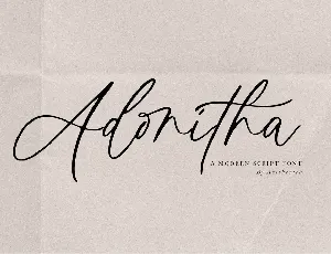 Adonitha font