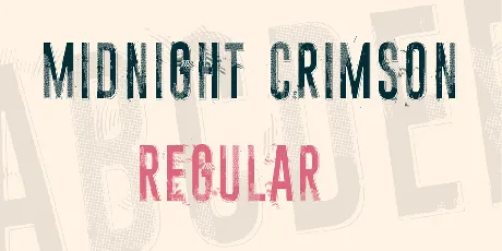 Midnight crimson font