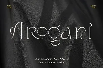 Arogant font