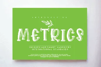 Metrics Display font