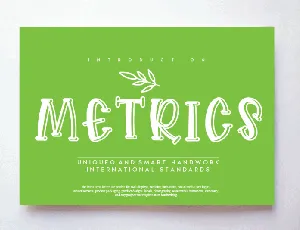 Metrics Display font