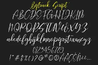 Bqtrack Calligraphy Script font