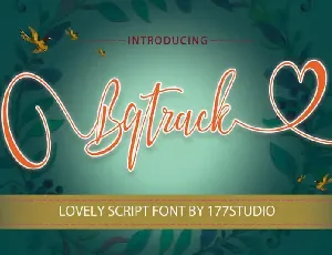 Bqtrack Calligraphy Script font