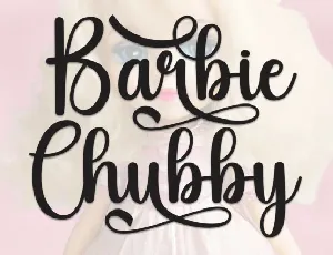 Barbie Chubby Script font