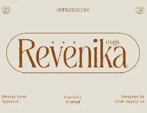 Revenika Rough font