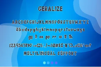 Geralize font