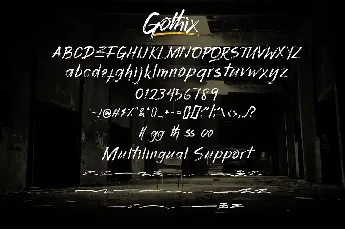 Gothix font