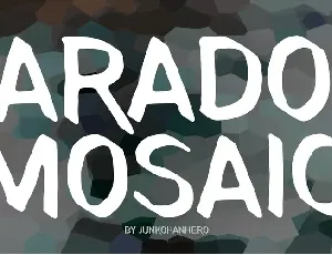 Paradox Mosaic font