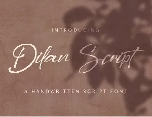 Dilan Script font