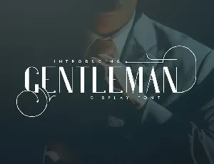 Gentleman Typeface font