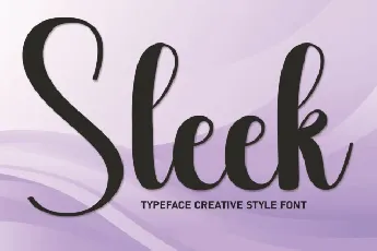 Sleek Script font