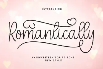 Romantically Script Typeface font