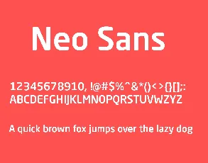 Neo Sans font