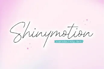 Shinymotion font