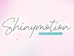 Shinymotion font