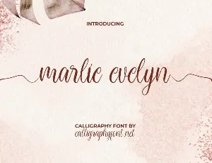 Marlie Evelyn Demo font