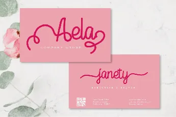 Flower Signature font