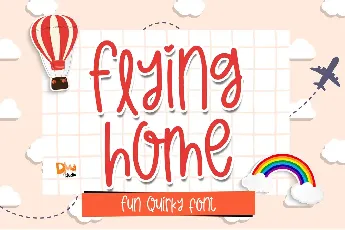 Flying Home font