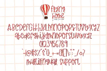 Flying Home font