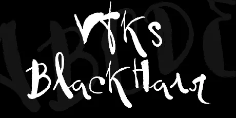 Vtks BlackHair font