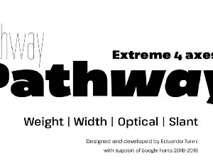 Pathway Extreme Family font