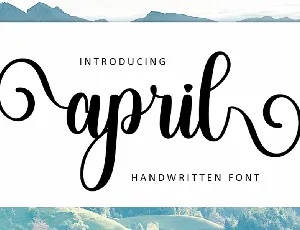 April Typeface font