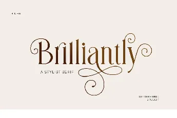 Brilliantly font