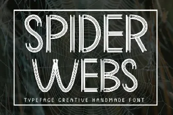 Spider Webs Display font