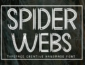 Spider Webs Display font