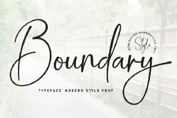 Boundary Script font