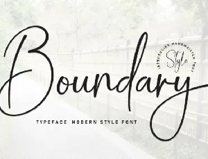 Boundary Script font