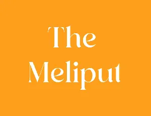 The Meliput font