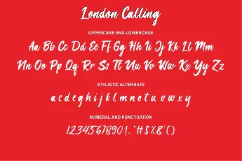 London Calling font