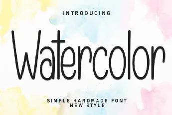 Watercolor Display font