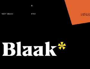 Blaak Serif Family font