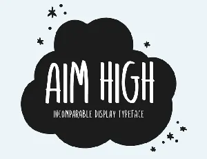 Aim High font