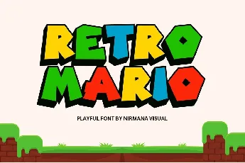 Retro Mario font