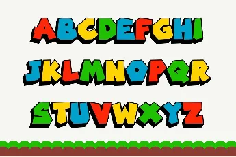 Retro Mario font