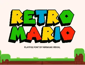 Retro Mario font