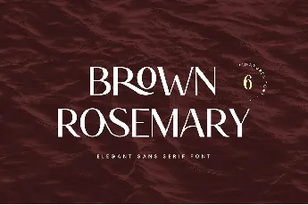 Brown Rosemary font